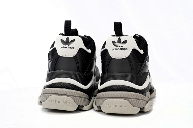 yupoo_372328_9a1e488e.jpg 【CA0LJ】AD黑白杠-2 巴黎1代复古老爹鞋 712764 W2ZB2 1090 adidas x Balenciaga Triple S Black And White Bars
