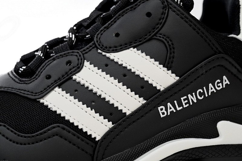 yupoo_372328_d3171626.jpg 【CA0LJ】AD黑白杠-2 巴黎1代复古老爹鞋 712764 W2ZB2 1090 adidas x Balenciaga Triple S Black And White Bars