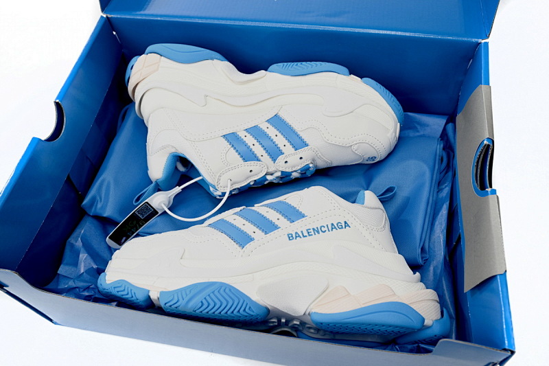 yupoo_372355_30f36544.jpg 【CA0LJ】AD白蓝杠-3 巴黎1代复古老爹鞋 712764 W2ZB3 9040 adidas x Balenciaga Triple S White And Blue Bars