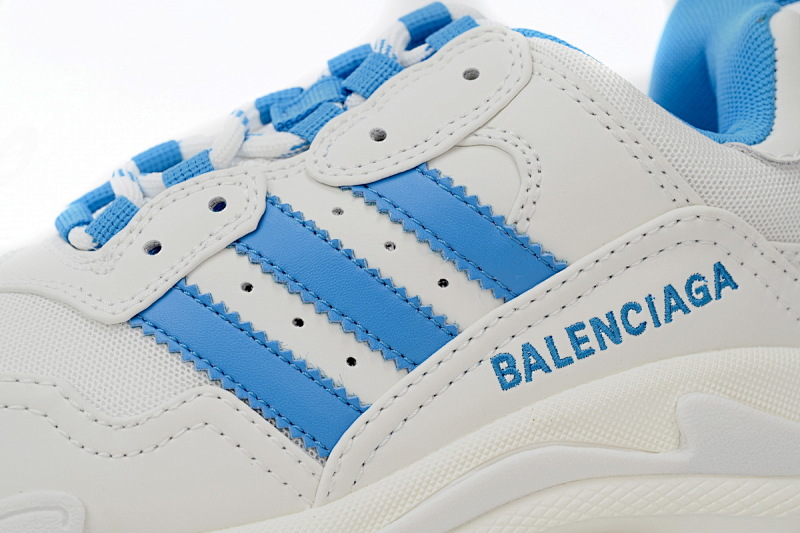 yupoo_372355_7307030a.jpg 【CA0LJ】AD白蓝杠-3 巴黎1代复古老爹鞋 712764 W2ZB3 9040 adidas x Balenciaga Triple S White And Blue Bars