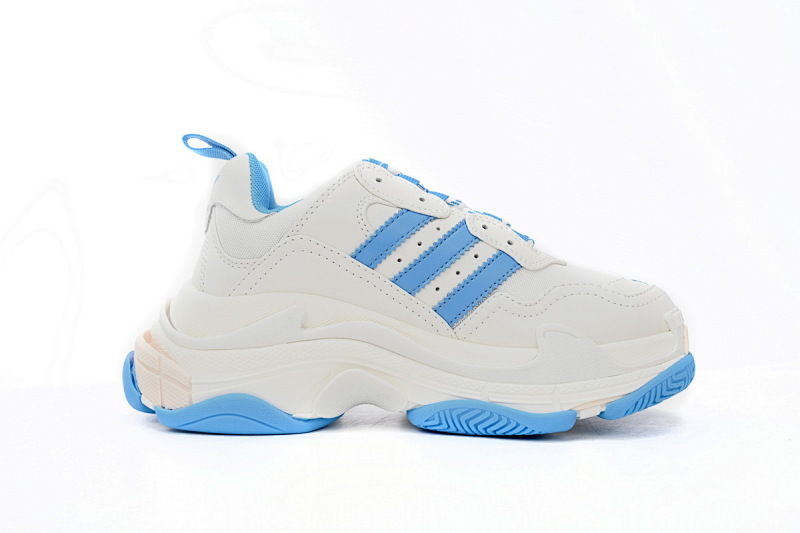 yupoo_372355_8b88ae3d.jpg 【CA0LJ】AD白蓝杠-3 巴黎1代复古老爹鞋 712764 W2ZB3 9040 adidas x Balenciaga Triple S White And Blue Bars