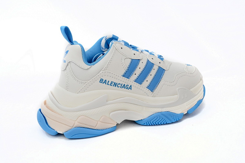 yupoo_372355_e0fc066f.jpg 【CA0LJ】AD白蓝杠-3 巴黎1代复古老爹鞋 712764 W2ZB3 9040 adidas x Balenciaga Triple S White And Blue Bars