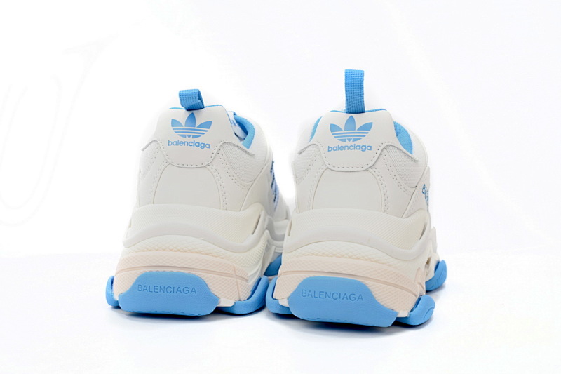 yupoo_372355_ee80ee16.jpg 【CA0LJ】AD白蓝杠-3 巴黎1代复古老爹鞋 712764 W2ZB3 9040 adidas x Balenciaga Triple S White And Blue Bars