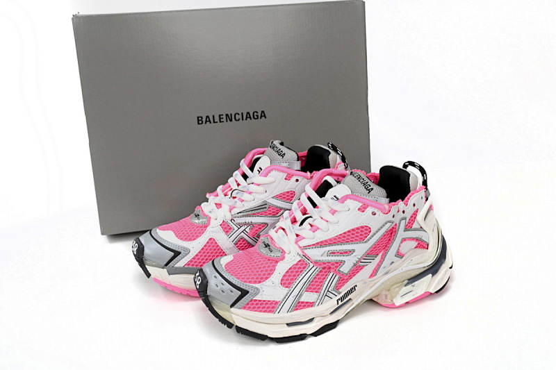 【EA5LJ】白红粉-25 巴黎世家7代减震运动跑步鞋 677402 W3RBN 9155 Balenciaga White Red Powder
