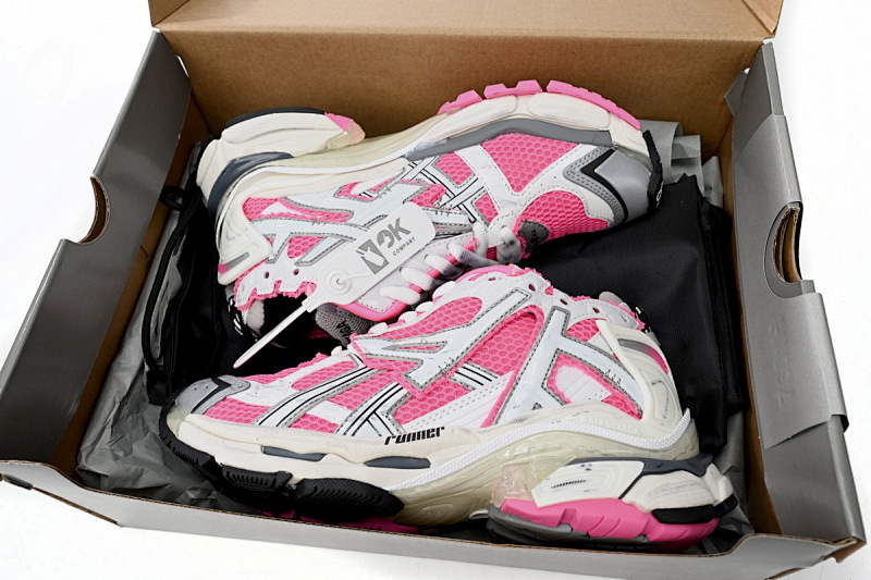 【EA5LJ】白红粉-25 巴黎世家7代减震运动跑步鞋 677402 W3RBN 9155 Balenciaga White Red Powder