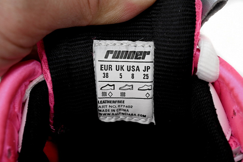 【EA5LJ】白红粉-25 巴黎世家7代减震运动跑步鞋 677402 W3RBN 9155 Balenciaga White Red Powder