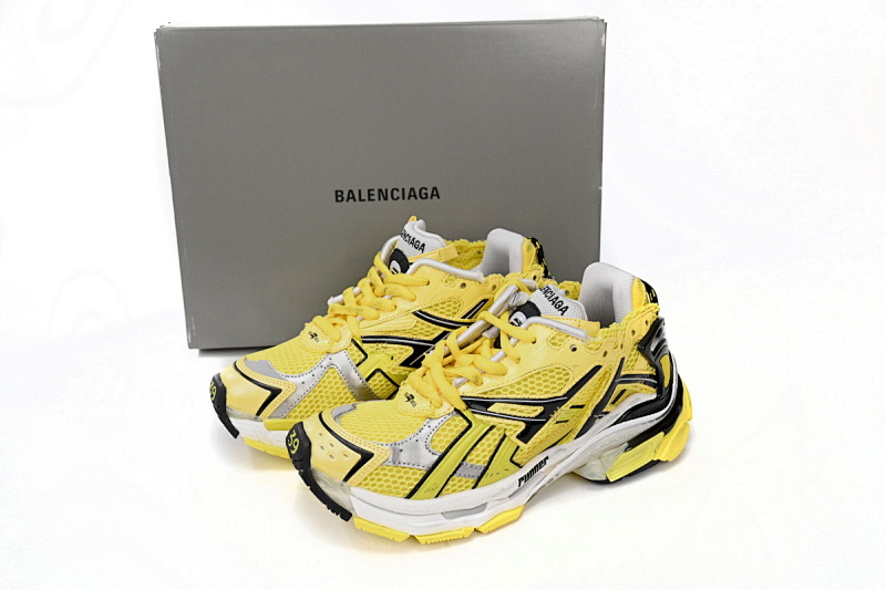 【EA5LJ】黑黄-30 巴黎世家7代减震运动跑步鞋 677402 W2RD3 0510 Balenciaga Black Yellow