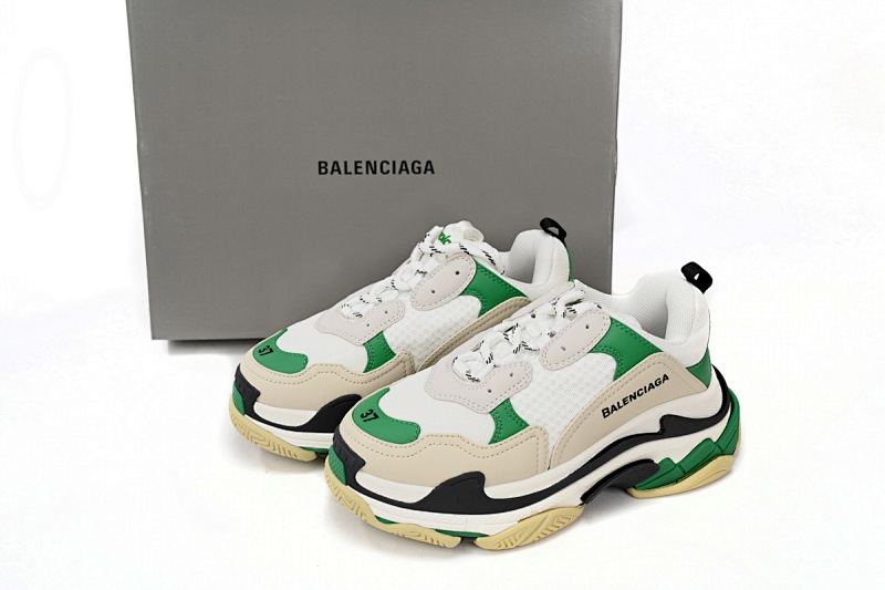 yupoo_372729_df4721a3.jpg 【CA0LJ】黑白绿-40 巴黎1代复古老爹鞋 524039 W09O1 9090 Balenciaga Black And White Green