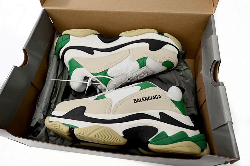 yupoo_372729_fcd9065d.jpg 【CA0LJ】黑白绿-40 巴黎1代复古老爹鞋 524039 W09O1 9090 Balenciaga Black And White Green