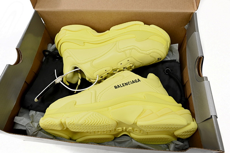 【CA0LJ】全黄-82 巴黎1代复古老爹鞋 524039 W1FB6 2308 Balenciaga All Yellow