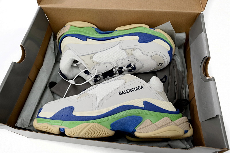 yupoo_372836_f497cc7a.jpg 【CA0LJ】白蓝绿-50 巴黎1代复古老爹鞋 524039 W09E1 1900 Balenciaga Triple White Blue Green