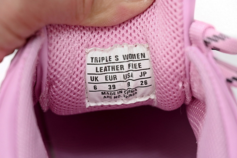 【CA0LJ】粉色-81 巴黎1代复古老爹鞋 524039 W09OE 7581 Balenciaga Triple Pink