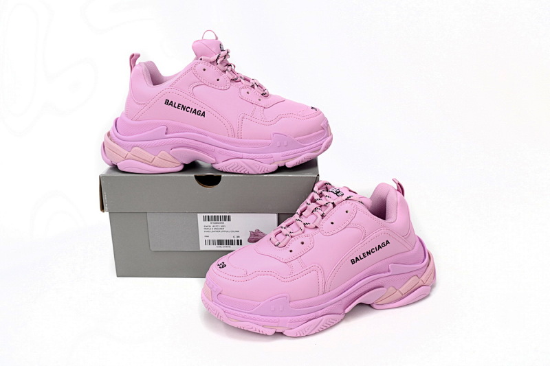 【CA0LJ】粉色-81 巴黎1代复古老爹鞋 524039 W09OE 7581 Balenciaga Triple Pink