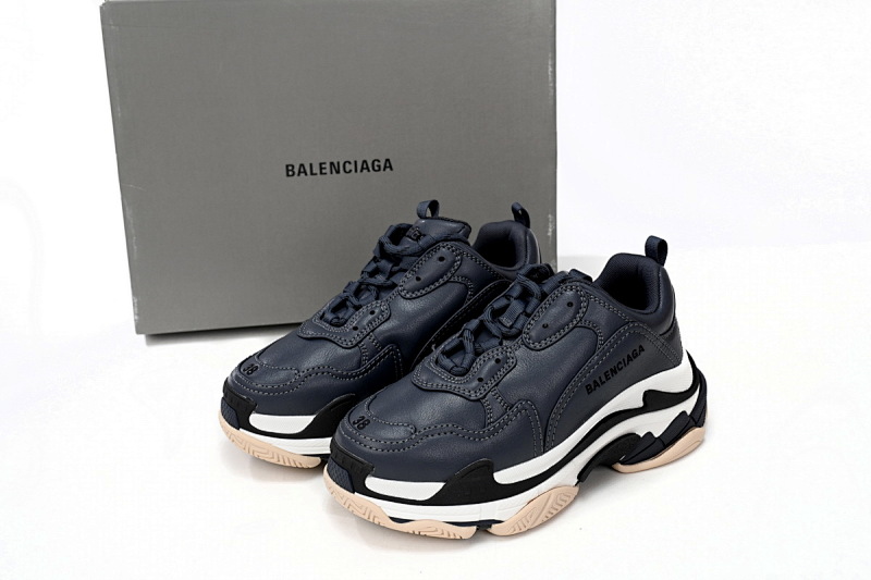 【CA0LJ】黑白粉-90 巴黎1代复古老爹鞋 524039 W2FAD 4197 Balenciaga Triple Black And White Powder