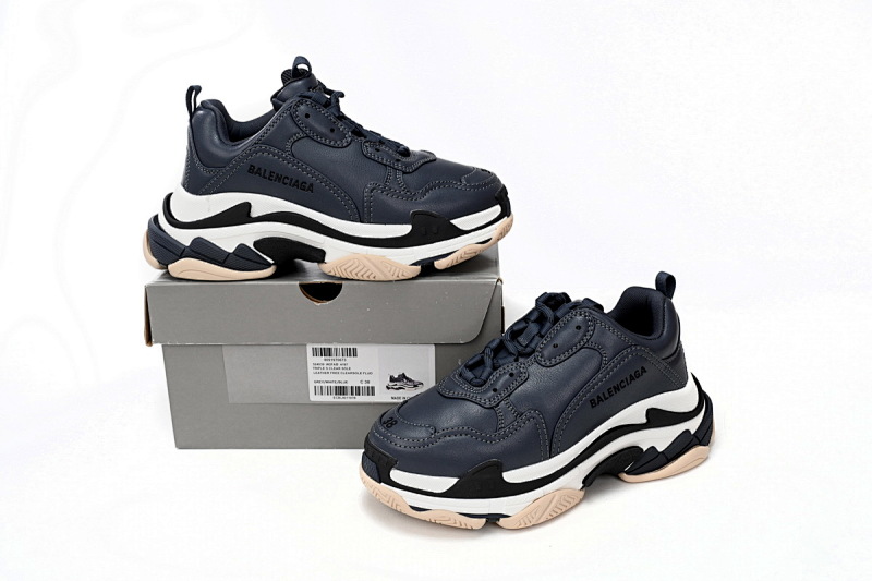 【CA0LJ】黑白粉-90 巴黎1代复古老爹鞋 524039 W2FAD 4197 Balenciaga Triple Black And White Powder