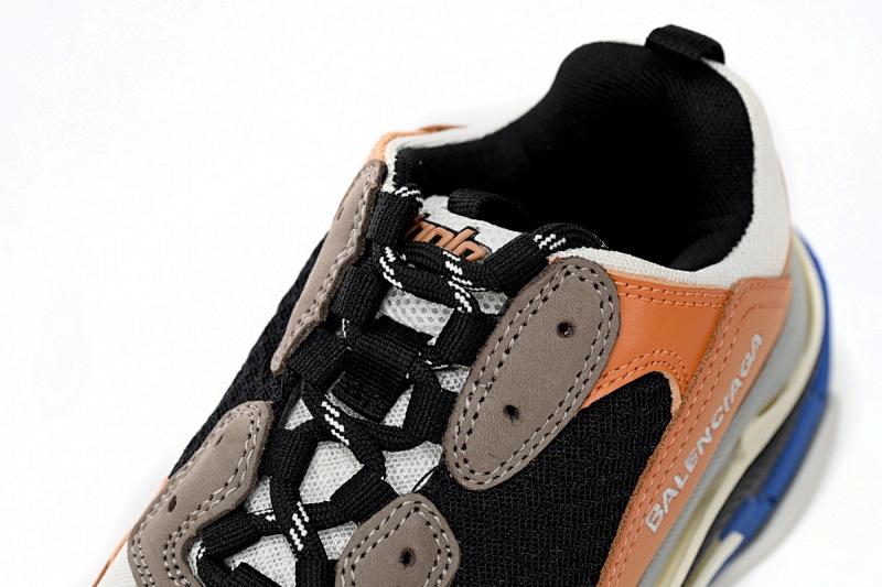 【CA0LJ】黑蓝橘-49 巴黎1代复古老爹鞋 524039 W09OE 7581 Balenciaga Triple Black Orange Blue