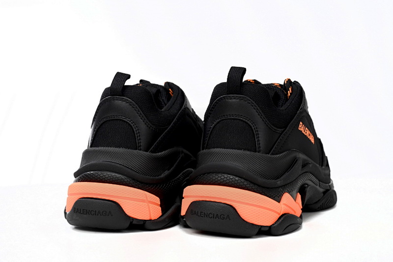 【CA0LJ】黑橘色-25 巴黎1代复古老爹鞋 524039 W2FA1 9188 Balenciaga Triple Black Orange