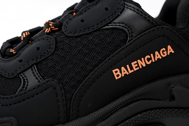 【CA0LJ】黑橘色-25 巴黎1代复古老爹鞋 524039 W2FA1 9188 Balenciaga Triple Black Orange