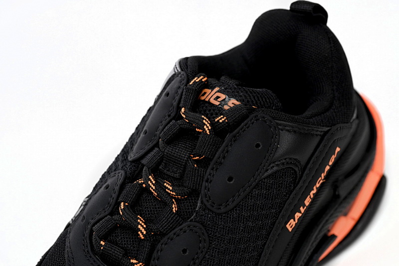 【CA0LJ】黑橘色-25 巴黎1代复古老爹鞋 524039 W2FA1 9188 Balenciaga Triple Black Orange