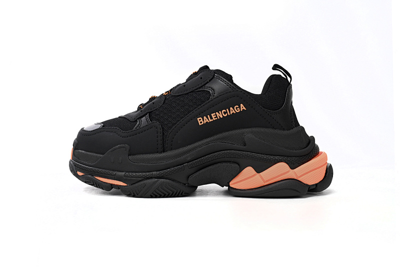 【CA0LJ】黑橘色-25 巴黎1代复古老爹鞋 524039 W2FA1 9188 Balenciaga Triple Black Orange