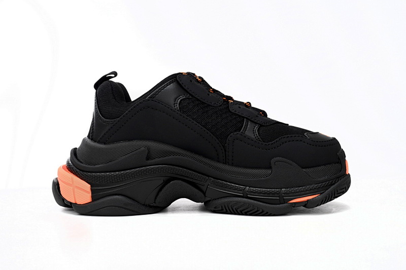 【CA0LJ】黑橘色-25 巴黎1代复古老爹鞋 524039 W2FA1 9188 Balenciaga Triple Black Orange
