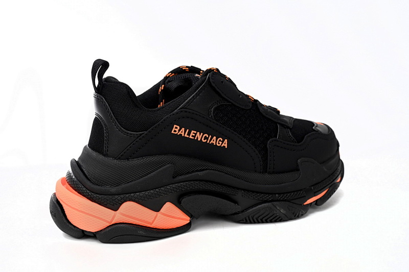 【CA0LJ】黑橘色-25 巴黎1代复古老爹鞋 524039 W2FA1 9188 Balenciaga Triple Black Orange