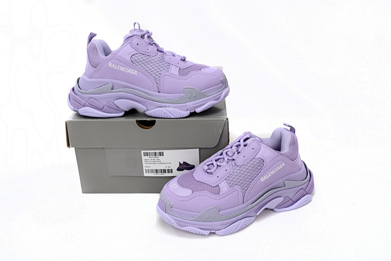 【CA0LJ】紫色-73 巴黎1代复古老爹鞋 524039 W73B0 9590 Balenciaga Triple Pur Ple