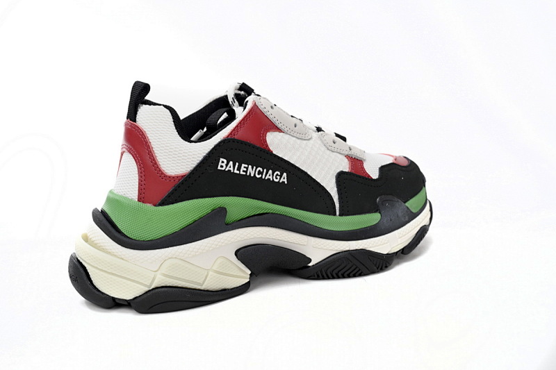 【CA0LJ】白红绿-35 巴黎1代复古老爹鞋 524039 W090H 7078 Balenciaga Triple White, red, and Green
