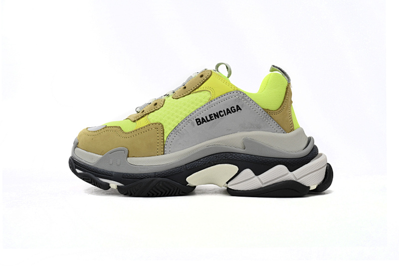 【CA0LJ】荧光黄-36 巴黎1代复古老爹鞋 524039 W0903 1801 Balenciaga Triple Fluorescent Yellow