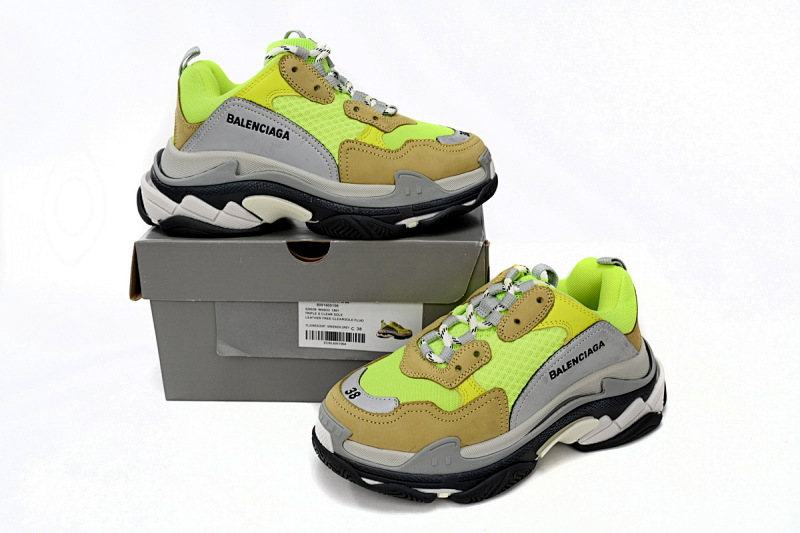 yupoo_373127_96c02c01.jpg 【CA0LJ】荧光黄-36 巴黎1代复古老爹鞋 524039 W0903 1801 Balenciaga Triple Fluorescent Yellow