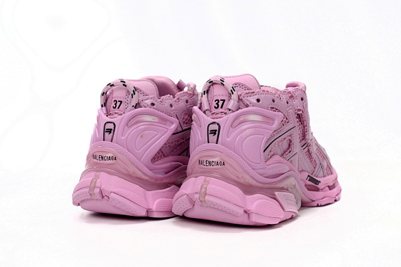 【EA5LJ】粉色-12 巴黎世家7代减震运动跑步鞋 677402 W3RB1 5000 Balenciaga Runner Pink