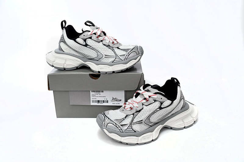 【DA0LJ】灰红-1 巴黎10代做旧 户外概念跑鞋734733 W2RB5 2801 Balenciaga Grey