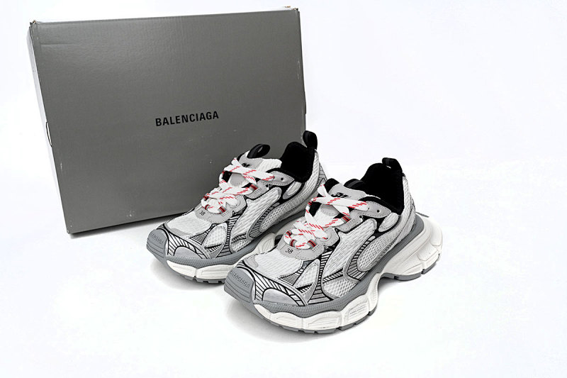 【DA0LJ】灰红-1 巴黎10代做旧 户外概念跑鞋734733 W2RB5 2801 Balenciaga Grey