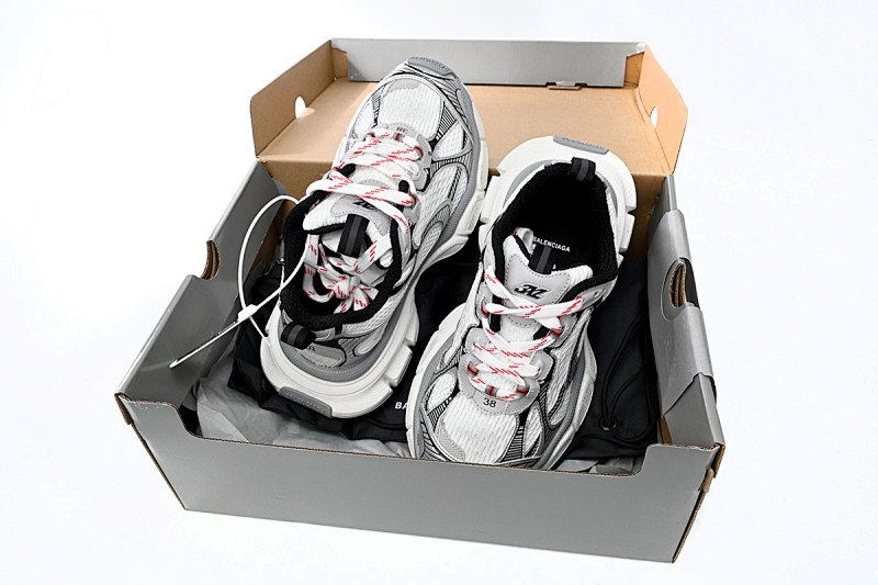 【DA0LJ】灰红-1 巴黎10代做旧 户外概念跑鞋734733 W2RB5 2801 Balenciaga Grey