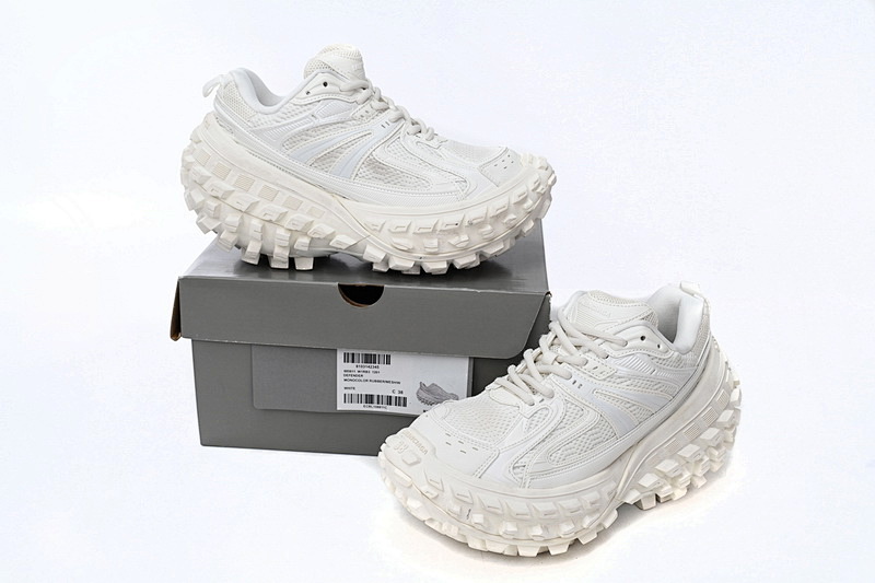 【EA0LJ】全白-1 巴黎轮胎鞋 685611 W1RB3 1201 Balenciaga Defender All White