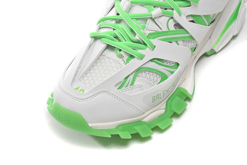 【DA0LJ】白绿 巴黎3代时尚复古低帮跑鞋 542023 W3HL1 9535 Balenciaga Tess S. White Green