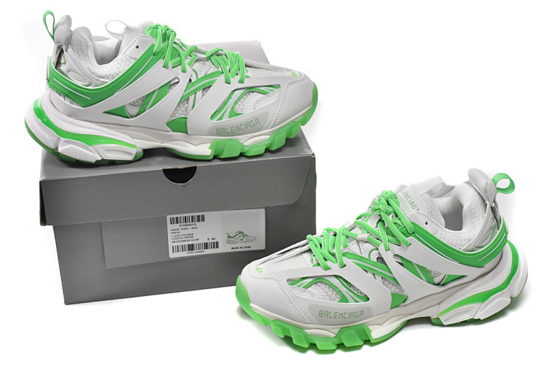 【DA0LJ】白绿 巴黎3代时尚复古低帮跑鞋 542023 W3HL1 9535 Balenciaga Tess S. White Green