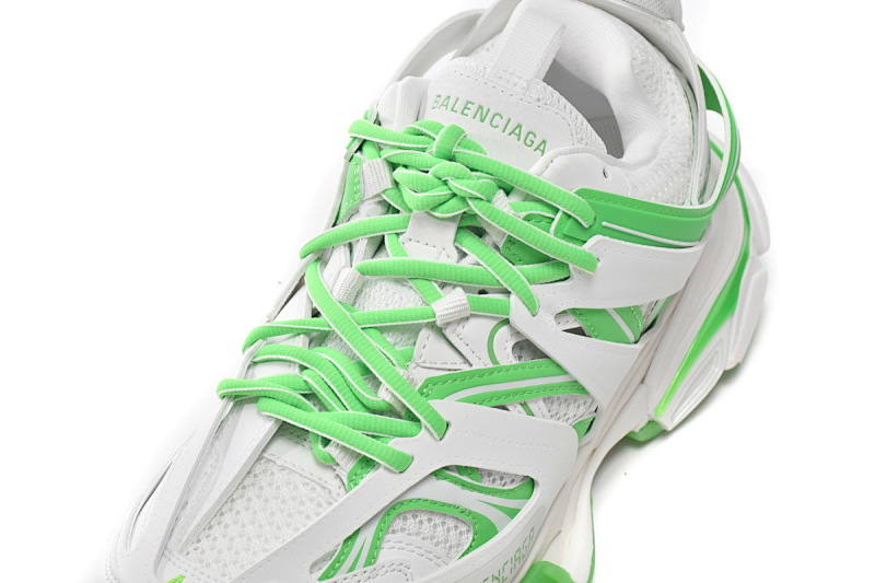 【DA0LJ】白绿 巴黎3代时尚复古低帮跑鞋 542023 W3HL1 9535 Balenciaga Tess S. White Green