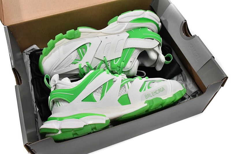 【DA0LJ】白绿 巴黎3代时尚复古低帮跑鞋 542023 W3HL1 9535 Balenciaga Tess S. White Green