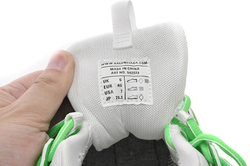 【DA0LJ】白绿 巴黎3代时尚复古低帮跑鞋 542023 W3HL1 9535 Balenciaga Tess S. White Green