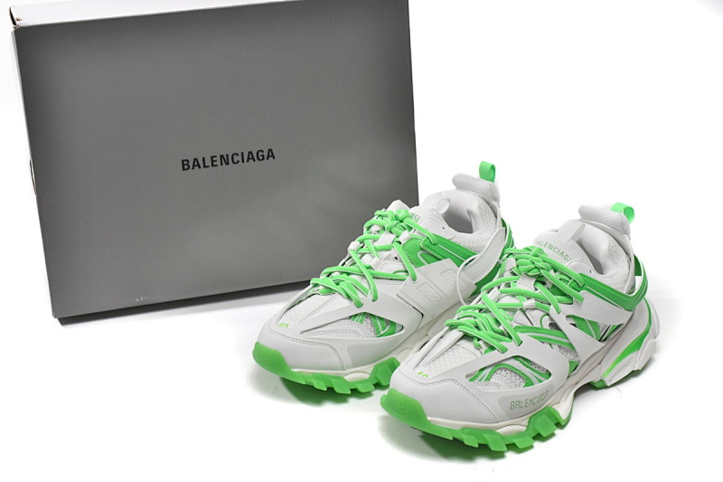 【DA0LJ】白绿 巴黎3代时尚复古低帮跑鞋 542023 W3HL1 9535 Balenciaga Tess S. White Green