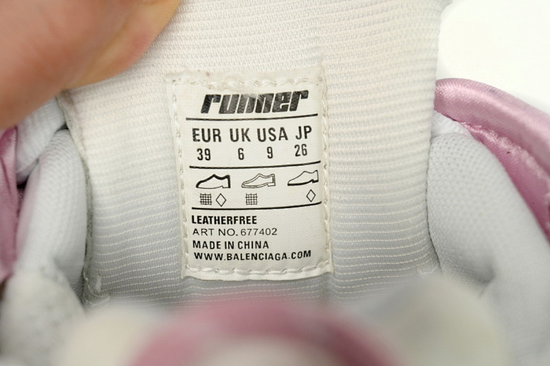 【EA5LJ】白粉-5 巴黎世家7代减震运动跑步鞋Balenciaga Runner White Pink