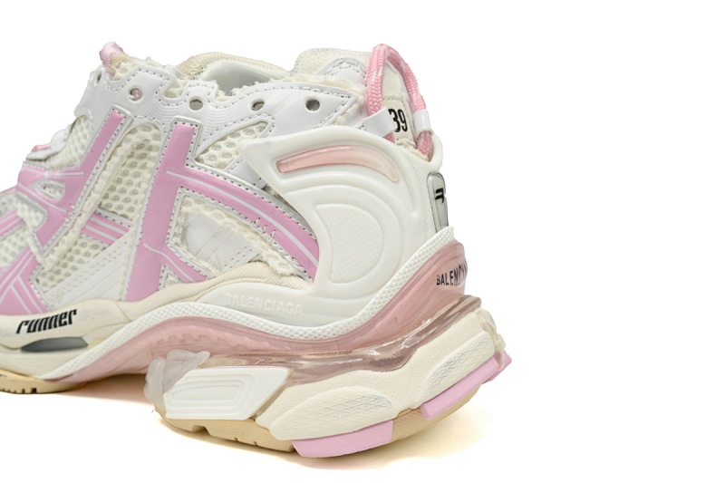 【EA5LJ】白粉-5 巴黎世家7代减震运动跑步鞋Balenciaga Runner White Pink