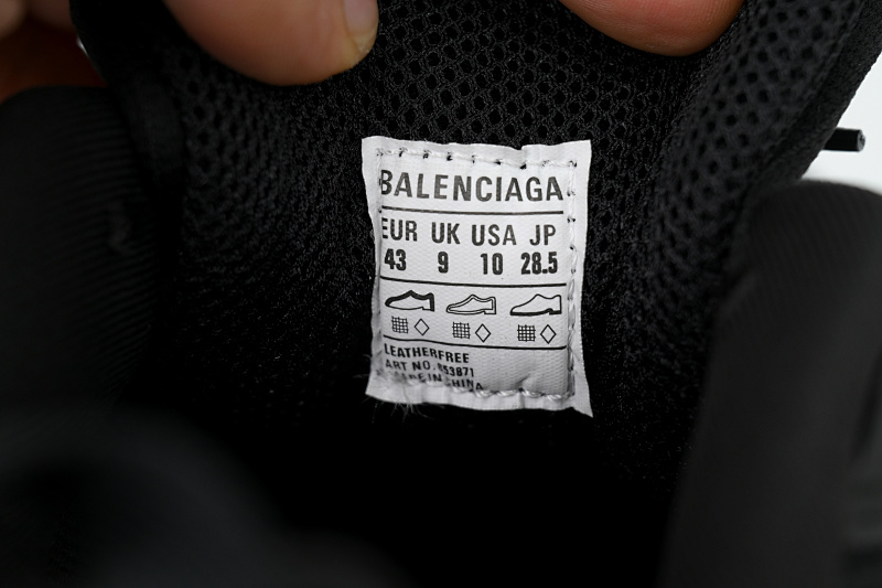 【EA0LL】全黑-2 巴黎世家6代复古弹簧鞋Balenciaga X-Pander Black