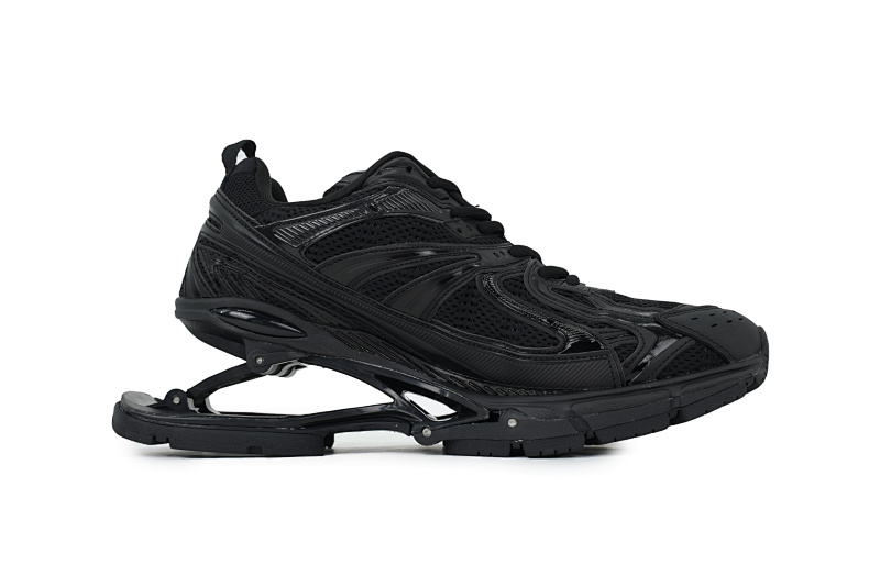 【EA0LL】全黑-2 巴黎世家6代复古弹簧鞋Balenciaga X-Pander Black