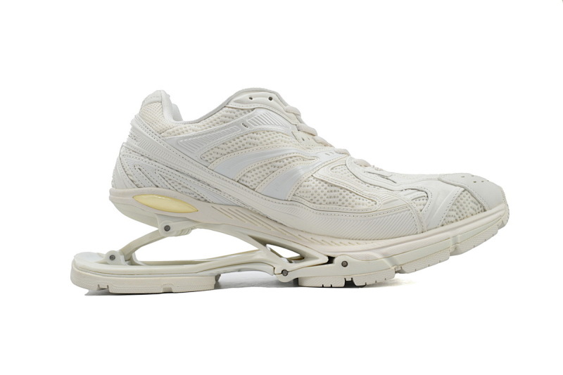 【EA0LL】全白-1 巴黎世家6代复古弹簧鞋Balenciaga X-Pander White