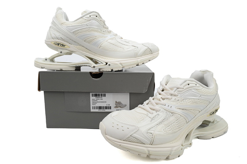 【EA0LL】全白-1 巴黎世家6代复古弹簧鞋Balenciaga X-Pander White