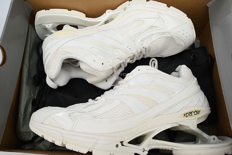 【EA0LL】全白-1 巴黎世家6代复古弹簧鞋Balenciaga X-Pander White