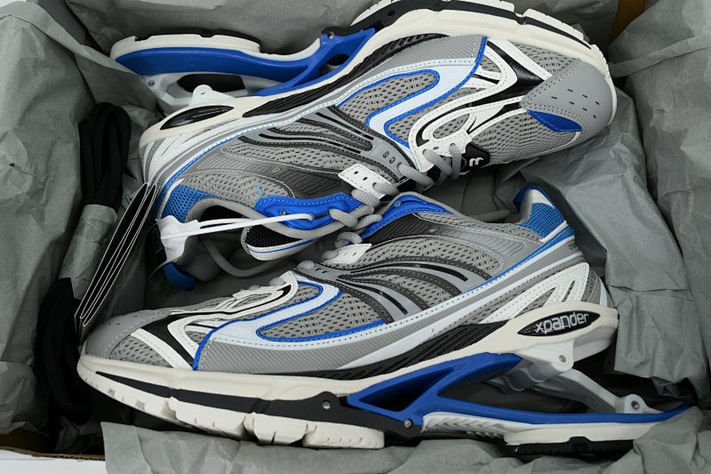 【EA0LL】灰蓝-7 巴黎世家6代复古弹簧鞋Balenciaga X-Pander Grey Blue