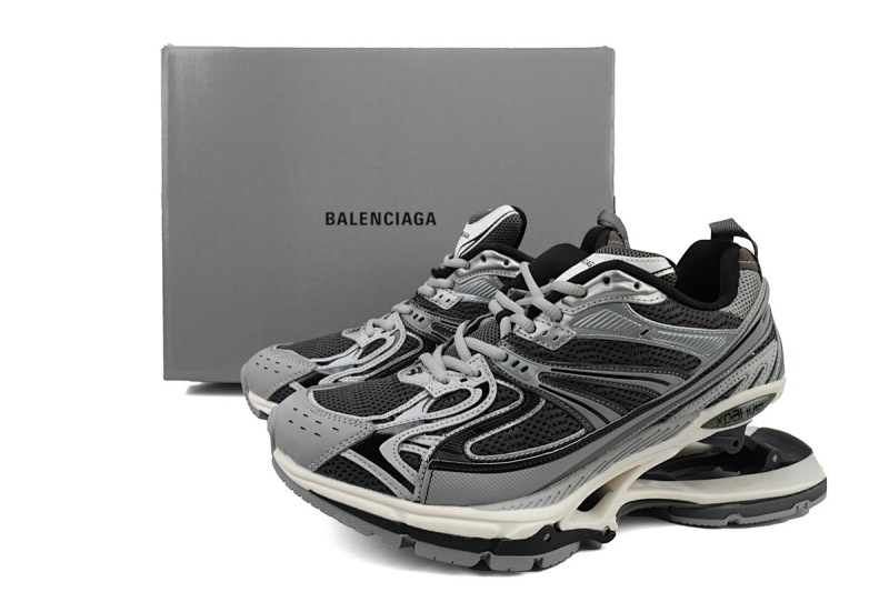 【EA0LL】黑灰-3 巴黎世家6代复古弹簧鞋Balenciaga X-Pander Black Grey